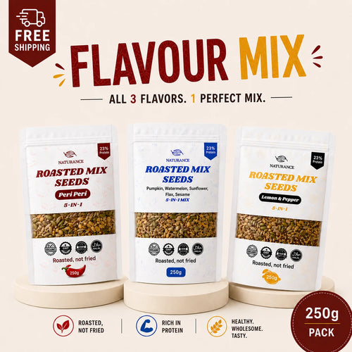 Naturance Flavour Mix bundle, all 3 roasted mix seeds flavours