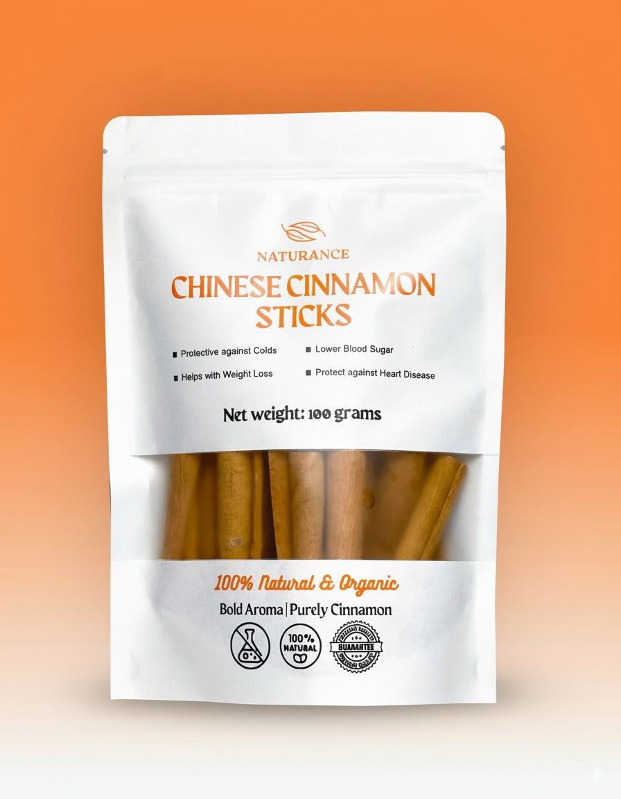 Chinese Cinnamon – 100g | Thick, Aromatic Sticks for Everyday Cooking