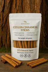 Premium Ceylon Cinnamon Sticks – 100g (Sri Lankan, True Cinnamon)