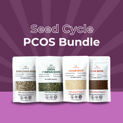 Seed Cycle PCOS Kit | 4 Essentials for Hormonal Balance | Flax, Pumpkin, Sesame, Sunflower (250g each)