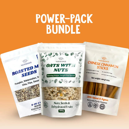Power-Pack: Oats + Roasted Seeds + Chinese Cinnamon