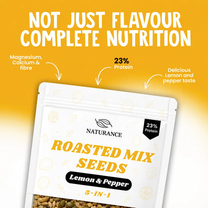 Lemon Pepper Roasted Mix Seeds, Pakistan's healthy snacking brand
