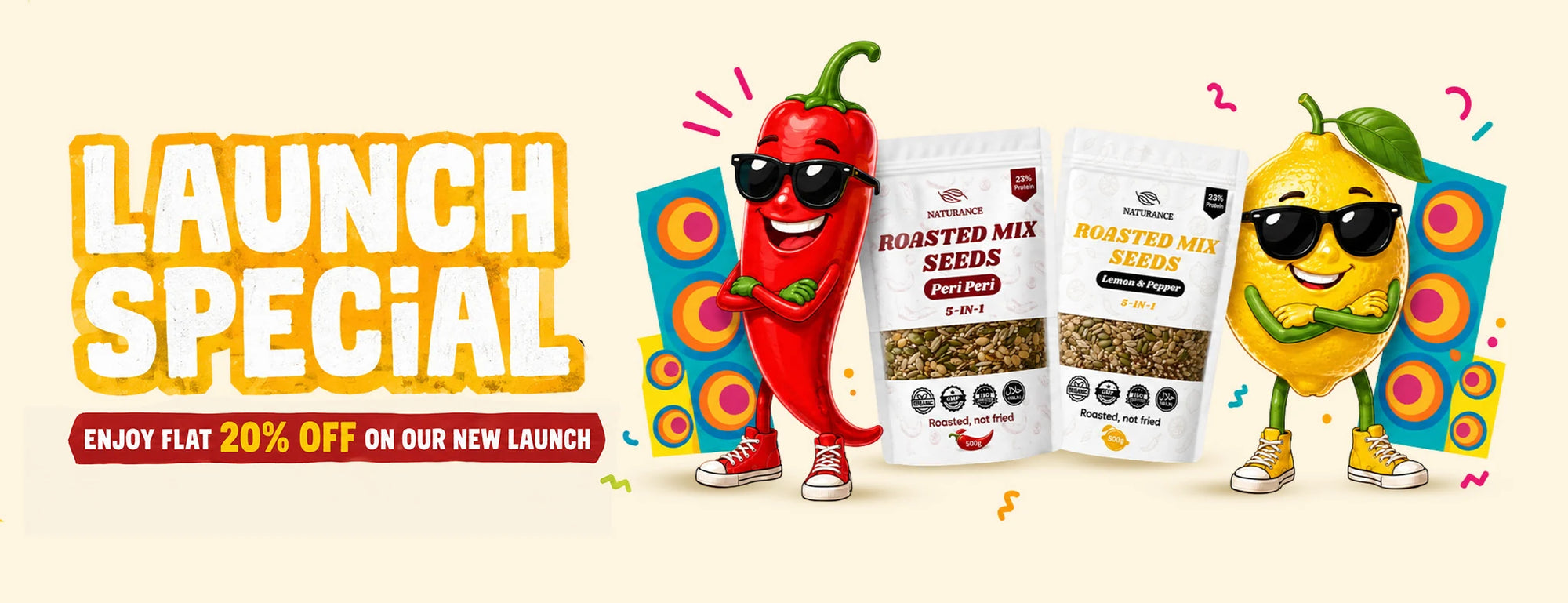 flavoured roasted seeds