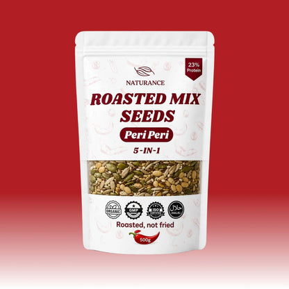 Naturance Roasted Mix Seeds Peri Peri 250g pack front