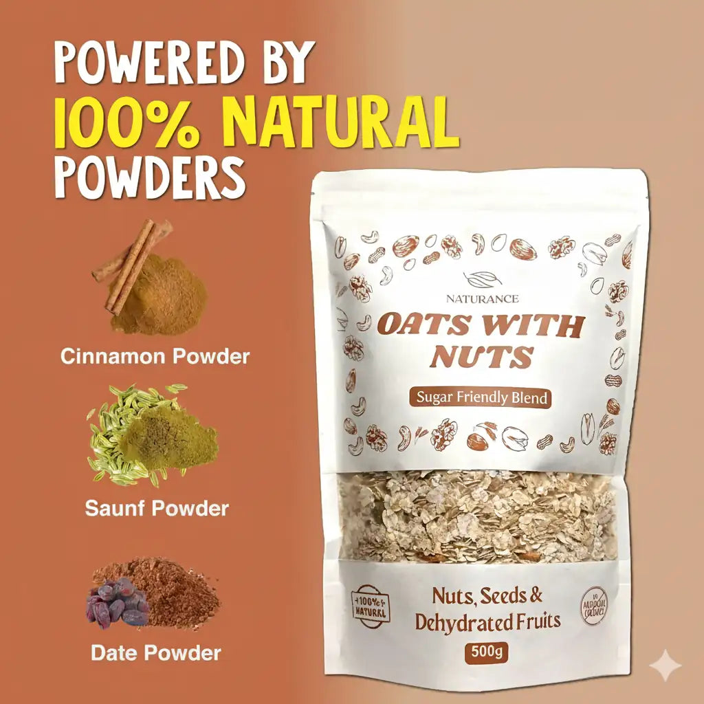 Oats with Nuts – Sugar Friendly Blend