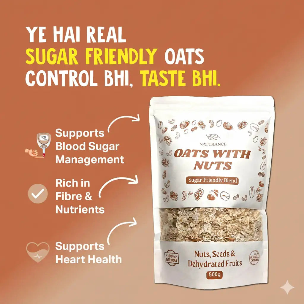 Oats with Nuts – Sugar Friendly Blend