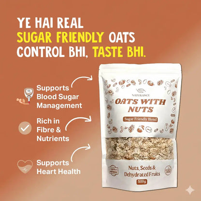 Oats with Nuts – Sugar Friendly Blend